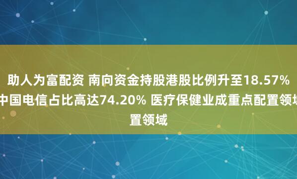 助人为富配资 南向资金持股港股比例升至18.57% 中国电信占比高达74.20% 医疗保健业成重点配置领域